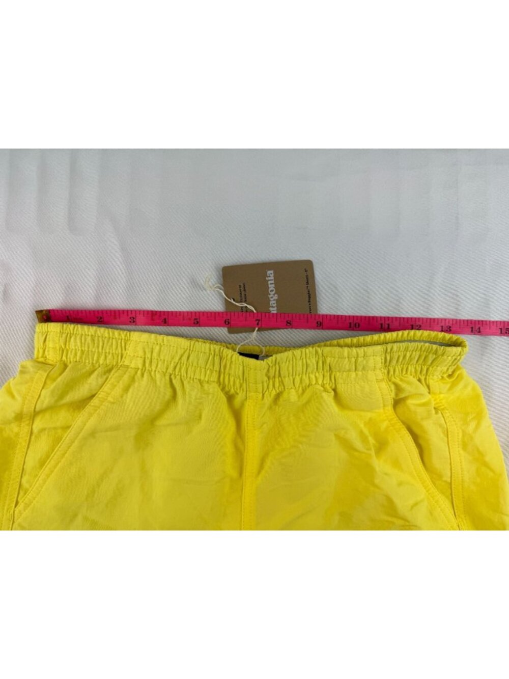 NWT Patagonia Baggies Shorts Women's size XS Pineapple Yellow 5" Pocket Active - Picture 11 of 11